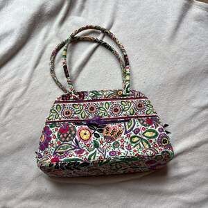 Vera Bradley Viva La Vera Quilted Cinch Top Tote Floral Multicolored Bag